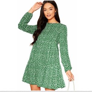 Women's Floral Print Babydoll Casual Dress